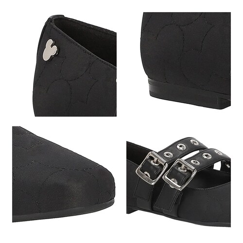 Balerina Tipo Mary Jane Detalle Mickey Mouse para Mujer W Capsule
