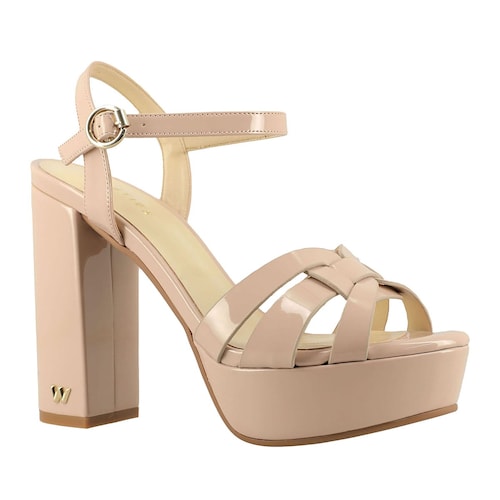 Sandalia Nude Tacón Alto para Mujer Westies