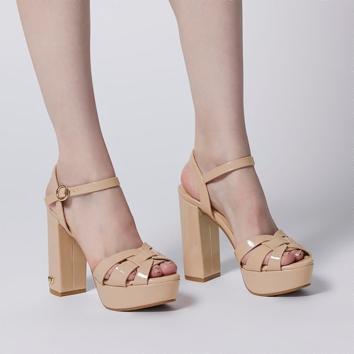 Sandalia Nude Tacón Alto para Mujer Westies