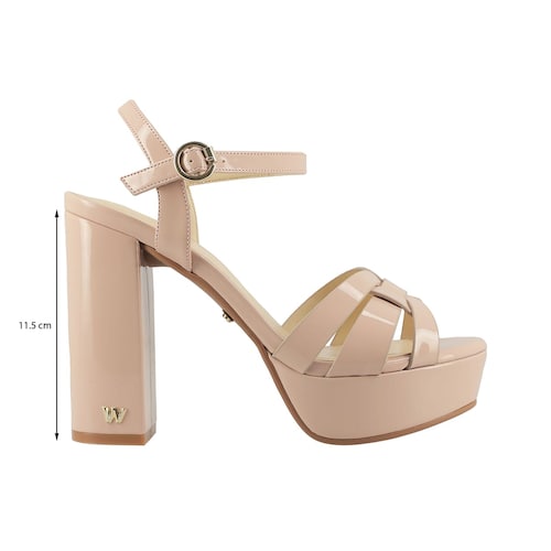 Sandalia Nude Tacón Alto para Mujer Westies