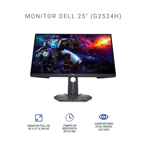 Monitor Gaming Dell 25 Fhd 280 Hz G2524H