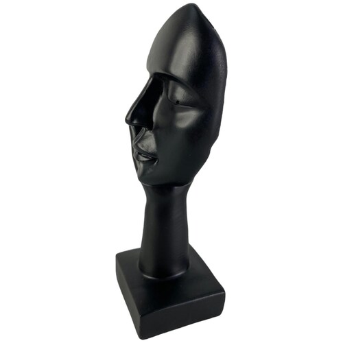 Figura Mascara Mano Poliresina Negro 6X5.5X16.5Cm Concepts