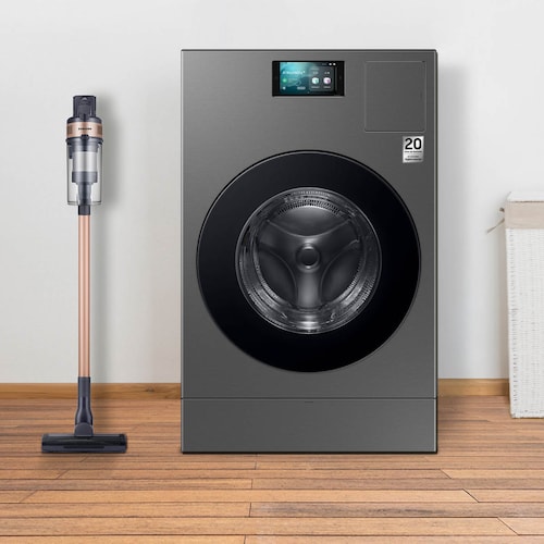 Lavasecadora Bespoke Samsung Ai 26Kg Gris con  Aspiradora de Regalo