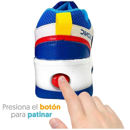 Tenis Patín con Luces Talla 23 Sonic Apache