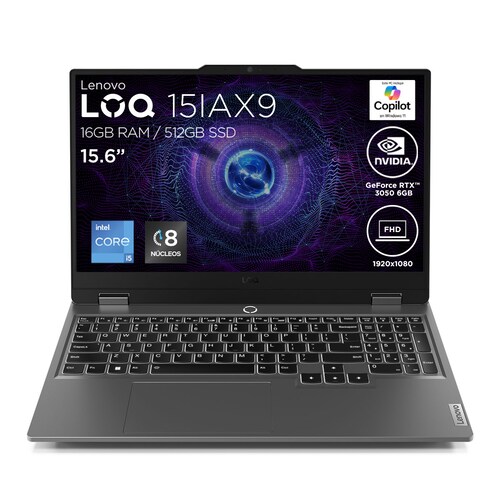 Laptop Lenovo Gaming Loq 15Iax9 Intel Core I5 16Gb Ram 512Gb Ssd Nvidia Geforce Rtx 3050 6Gb + Mouse Lenovo Loq