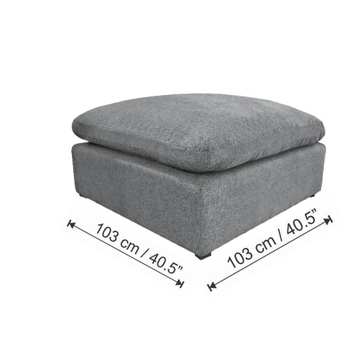 Ottoman Gris Giza Muebles Liz