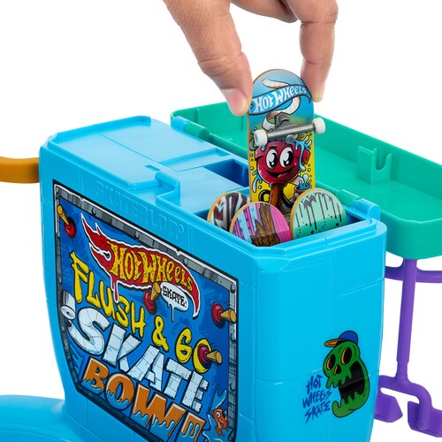 Hot Wheels Skate Set Bowl de Inodoro