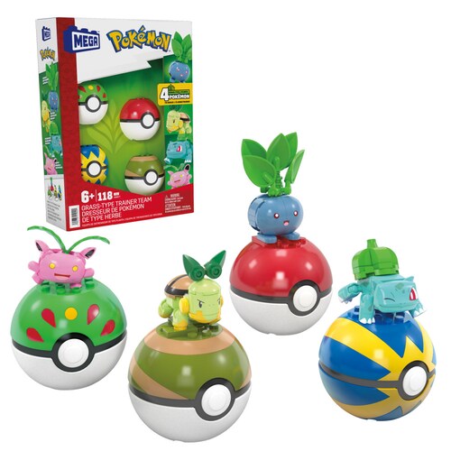 Colección Equipo Mega Pokémon Tipo Planta Mattel