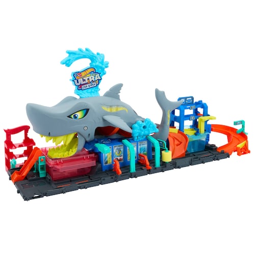Hot Wheels City Lavado de Autos Mega Tiburon