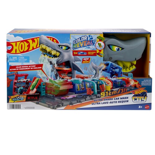 Hot Wheels City Lavado de Autos Mega Tiburon