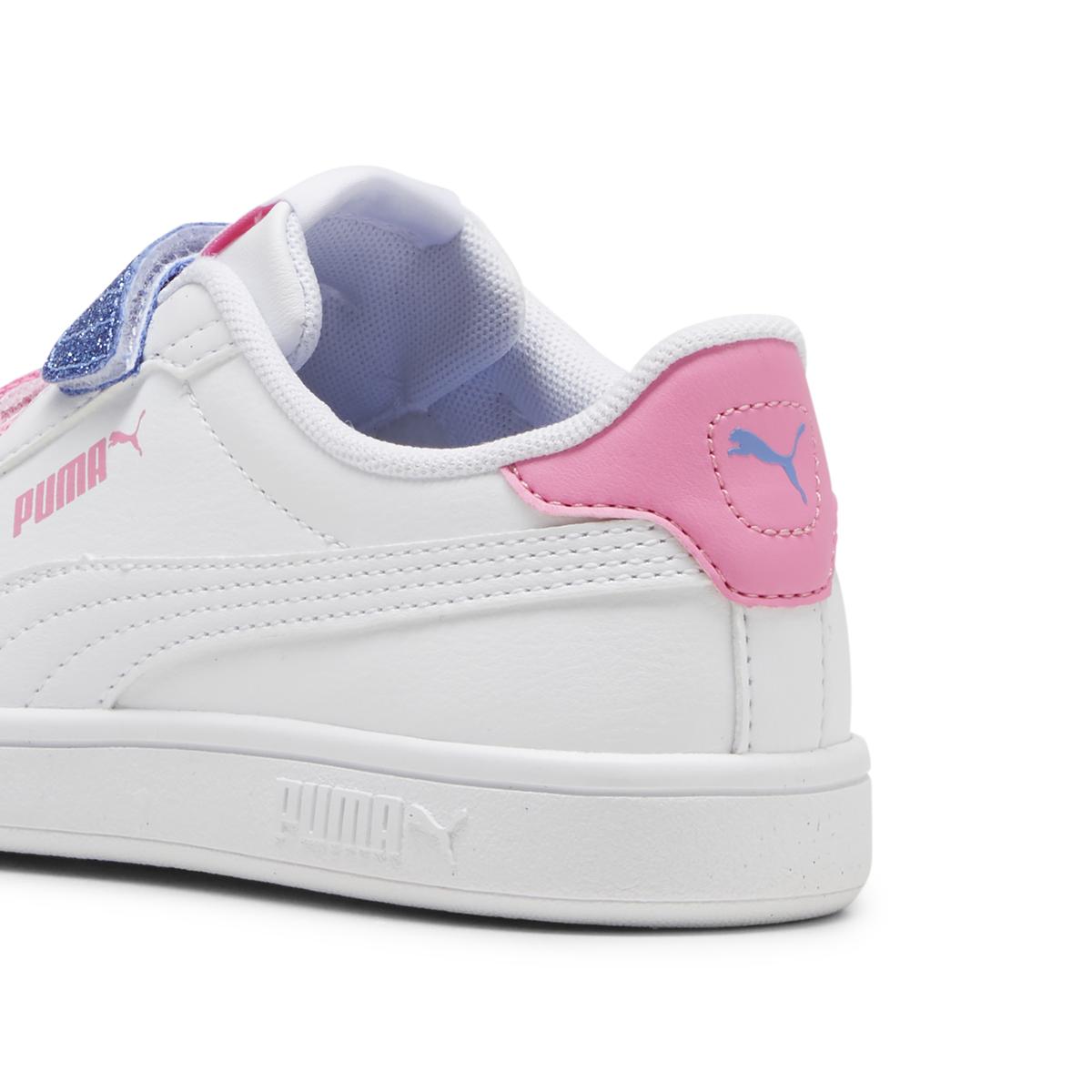 Tenis Smash Glitter con Velcro 17 21 Rosa para Nina Puma