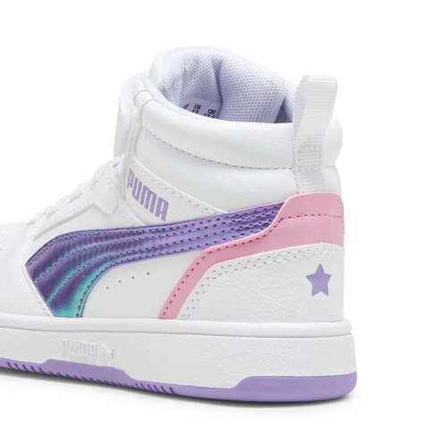 Tenis Bota Rebound con Agujeta 17-21 Blanco para Niña Puma