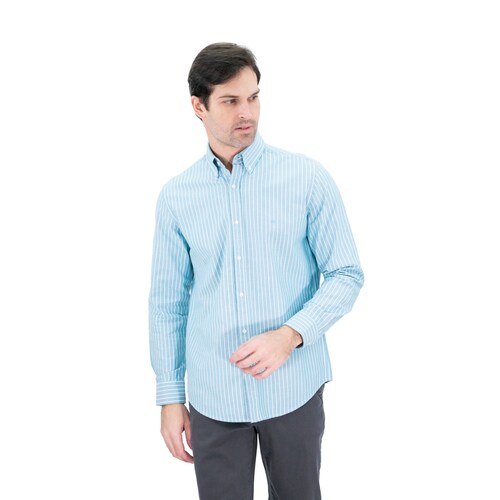 Camisa Casual Kenneth Cole New York Manga Larga para Hombre