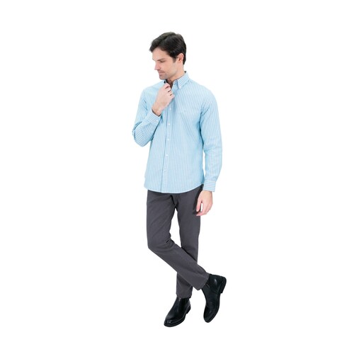 Camisa Casual Kenneth Cole New York Manga Larga para Hombre