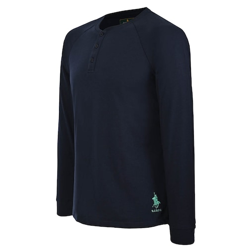 Playera Henley Manga Larga para Hombre Royal Polo Club