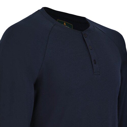 Playera Henley Manga Larga para Hombre Royal Polo Club