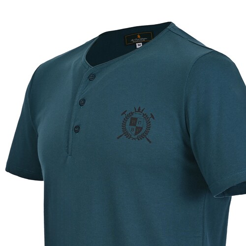 Playera Henley Manga Corta para Hombre Royal Polo Club