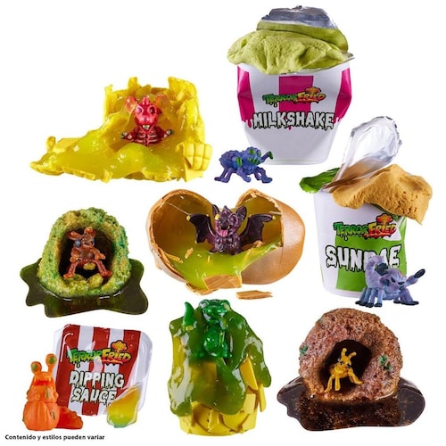 Figuras Coleccionables Terror Fried Cubeta 8 Pack Bandai