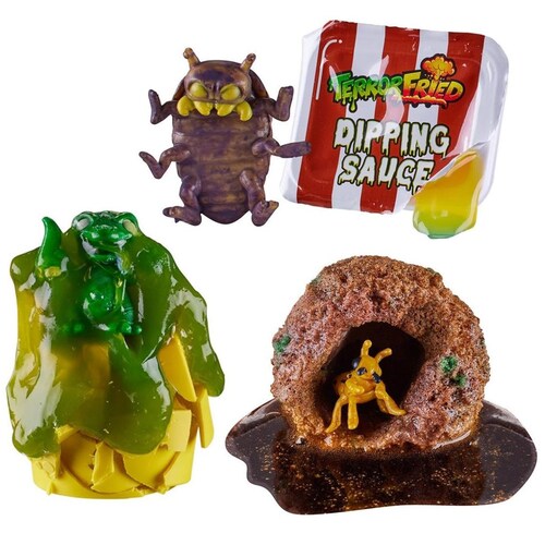 Figuras Freaky Coleccionable Terror Fried Hamburguesa 3 Pack Bandai