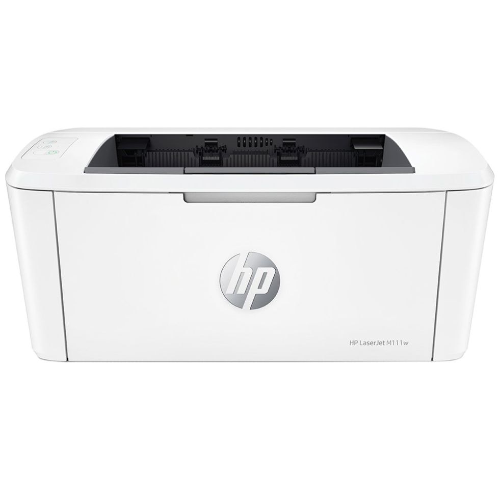 Compact HP LaserJet M111w white wireless printer