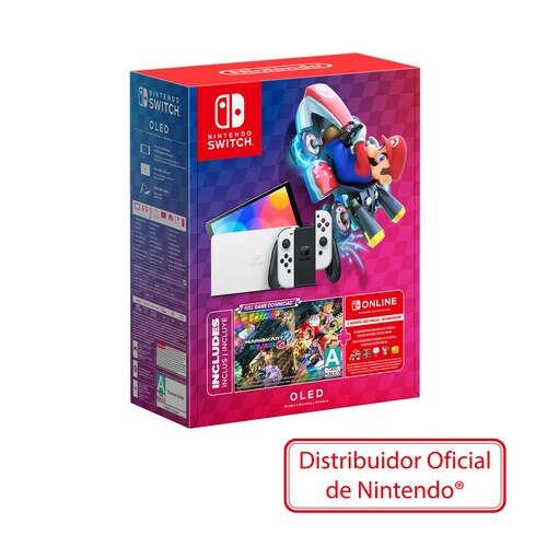 Consola Nintendo Switch Oled Mario Kart 8 + 3 Meses Nintendo Online