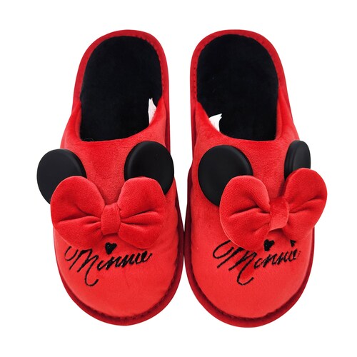 Pantufla Minnie Mouse para Mujer Arra