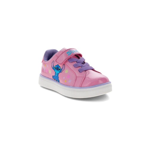 Tenis con Velcro Stitch 15-19 Rosa para Niña Disney