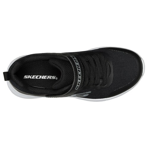 Tenis con Velcro 17-22 Negro para Niña Skechers