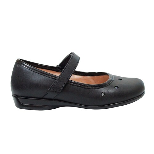 Zapato Escolar con Velcro 18-21 Negro para Niña Blasito