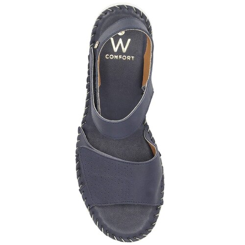 Sandalias Suela con Detalle Tejido a Mano para Mujer W Confort