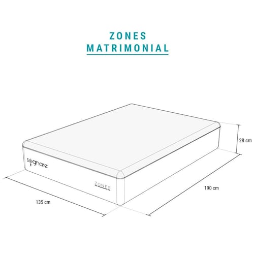 Colchón de Caja Matrimonial Zones 2.0 Sognare