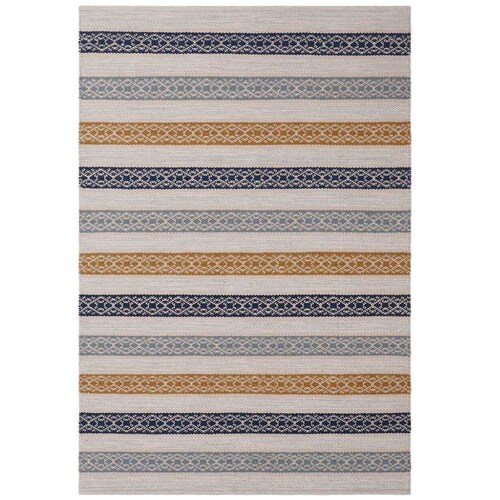 Tapete Home & Details Lineas Azul/dorado 120X170 Cm