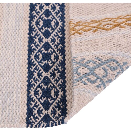 Tapete Home & Details Lineas Azul/dorado 120X170 Cm