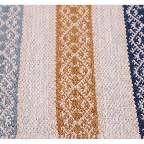 Tapete Home & Details Lineas Azul/dorado 120X170 Cm