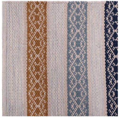 Tapete Home & Details Lineas 160X230 Cm Azul/dorado