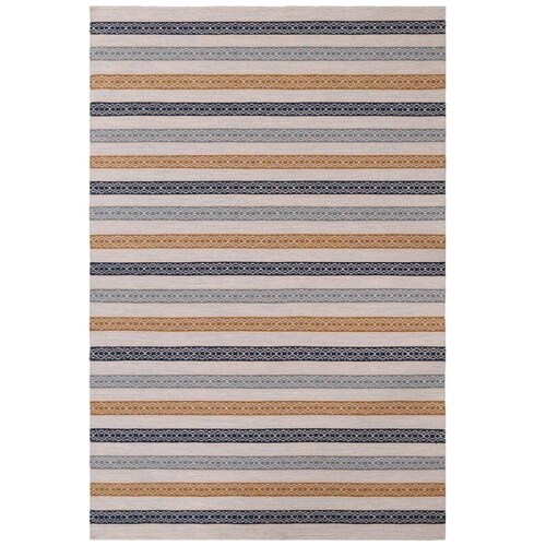 Tapete Home & Details Lineas 200X300 Cm Azul/dorado