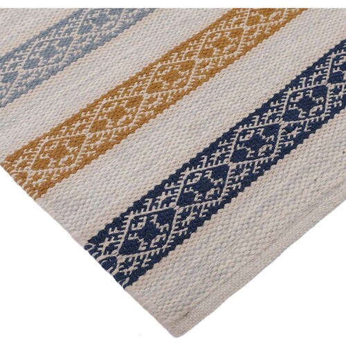 Tapete Home & Details Lineas 200X300 Cm Azul/dorado