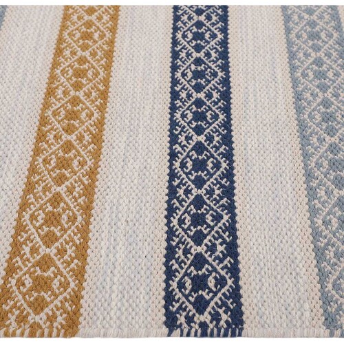 Tapete Home & Details Lineas 200X300 Cm Azul/dorado