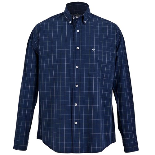 Camisa Casual para Azul Marino Hombre Cavalatti