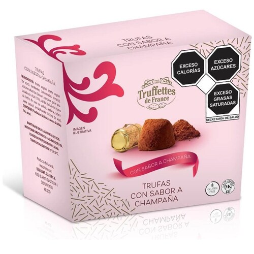 Trufa Truffettes Sabor Champaña 200 Chocolates Truffette de France