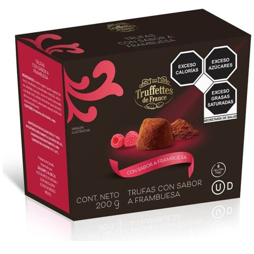 Trufas Frambuesa 200 G  Chocolates Truffette de France