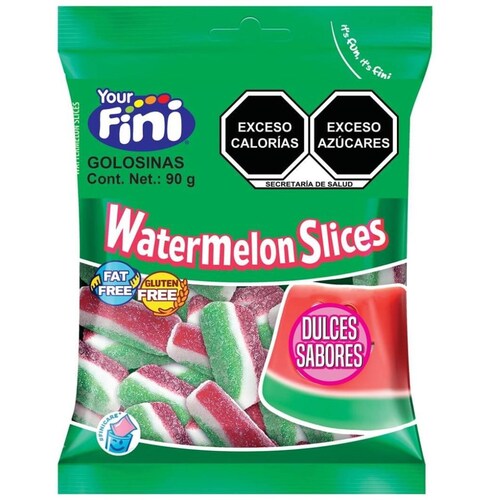 Watermelon Bubble Gum 90 G  Dulces Fini