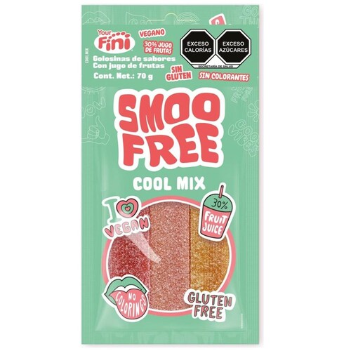 Smoo Free Sour Belts 70 G  Dulces Fini