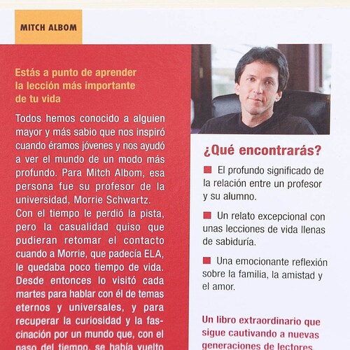 Martes con Mi Viejo Profesor. un Testimonio sobre