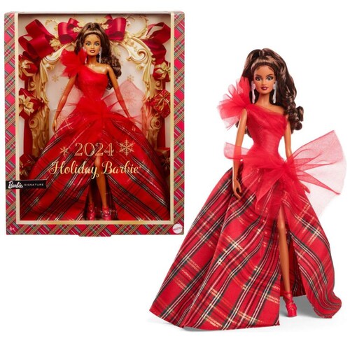 Barbie Signature Muñeca Holiday Doll Cabello Castaño