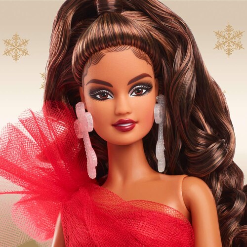 Barbie Signature Muñeca Holiday Doll Cabello Castaño