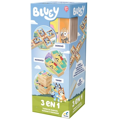  Torre de Madera 3 en 1 Bluey Novelty