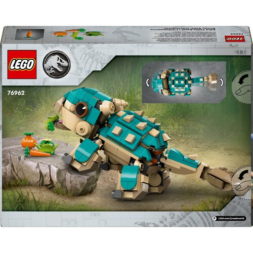 Jurassic World Bumpy Bebé: Ankylosaurus Juguete de Construcción 76962 Lego