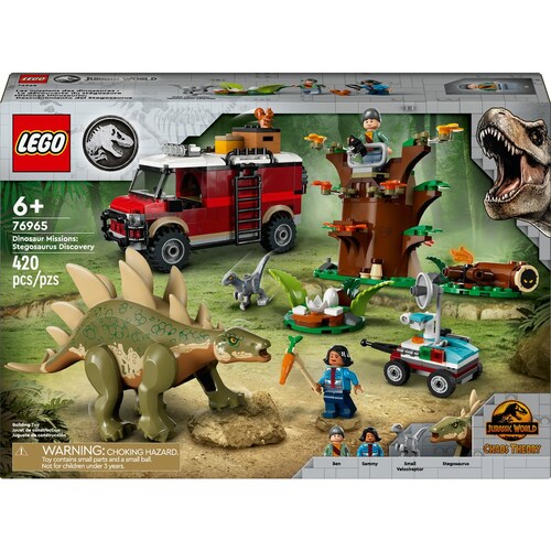 Jurassic World Misiones Dinosaurio: Descubrimiento Del Stegosaurus 76965 Lego
