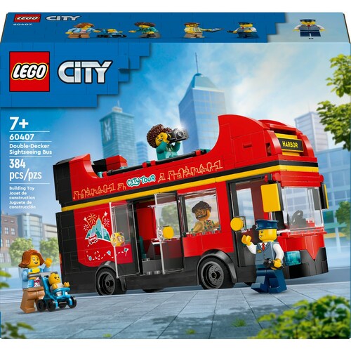 City Autobús Turístico Rojo de Dos Pisos 60407 Lego
